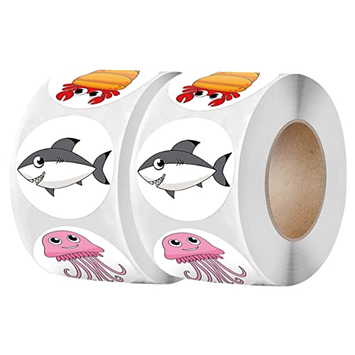 Toyvian 2 Rollen 1000 Stück Aufkleber Verpackungsetiketten Aufkleberverzierung Aufkleber Für Meerestiere Dekorative Aufkleber Papier Toyvian 2 Rollen 1000 Stück Aufkleber Verpackungsetiketten Aufkleberverzierung Aufkleber Für Meerestiere Dekorative Aufkleber Papier von Toyvian