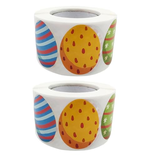 Toyvian 2 Rollen Osterei-Aufkleber Klebebänder Aufkleber Entzückende Osterbänder Aufkleber Zum Basteln Selbstklebende Eieraufkleber Festivalaufkleber Kassetten Für Toyvian 2 Rollen Osterei-Aufkleber Klebebänder Aufkleber Entzückende Osterbänder Aufkleber Zum Basteln Selbstklebende Eieraufkleber Festivalaufkleber Kassetten Für von Toyvian