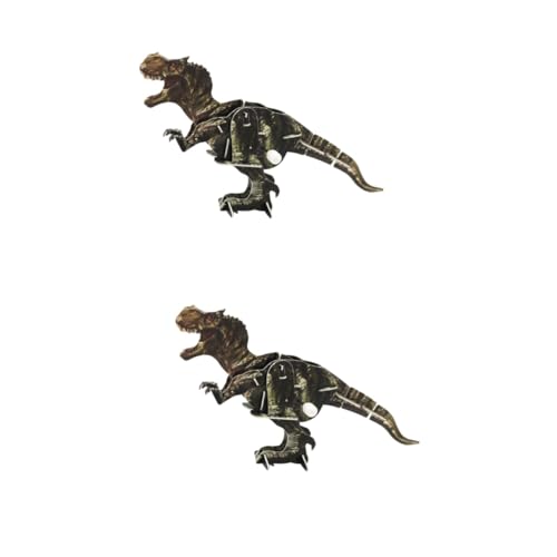 Toyvian 2 STK 3D Dinosaurier Puzzle Modelle Dinosaurier-Schmuck lebensechter Dinosaurier Spielzeug Dinosaurier-Ornament Tier Dekorationen von Toyvian