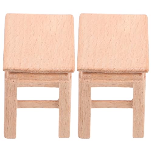 Toyvian Puppenhaus Miniatur Hocker Mini Holz Hocker Modell Für Puppenhaus Filigrane Details Für Miniaturmöbel Toyvian Puppenhaus Miniatur Hocker Mini Holz Hocker Modell Für Puppenhaus Filigrane Details Für Miniaturmöbel von Toyvian