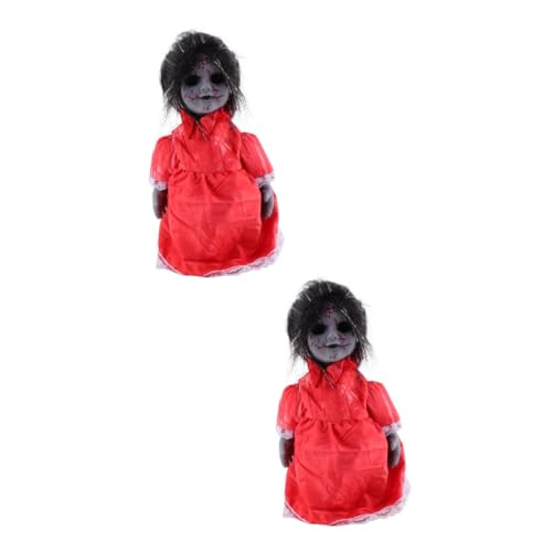 Toyvian 2 STK Sprachaktivierte Induktions-laufpuppe Halloween-Puppen Beängstigend Halloween Leuchtende Puppe Gruselige Puppe Gruselige Halloween-Dekoration Plastik Scheinen Ornamente Toyvian 2 STK Sprachaktivierte Induktions-laufpuppe Halloween-Puppen Beängstigend Halloween Leuchtende Puppe Gruselige Puppe Gruselige Halloween-Dekoration Plastik Scheinen Ornamente von Toyvian