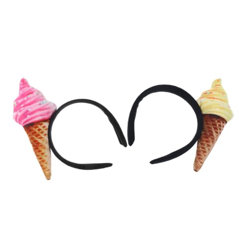 Toyvian 2 STÜCK Teiliges Eiscreme Stirnband Weiches Haarfreundliches Material Halt Lustiges Party Accessoire für Halloween Cosplay Spa und Alltag Farbenfrohes Kostümzubehör Toyvian 2 STÜCK Teiliges Eiscreme Stirnband Weiches Haarfreundliches Material Halt Lustiges Party Accessoire für Halloween Cosplay Spa und Alltag Farbenfrohes Kostümzubehör von Toyvian