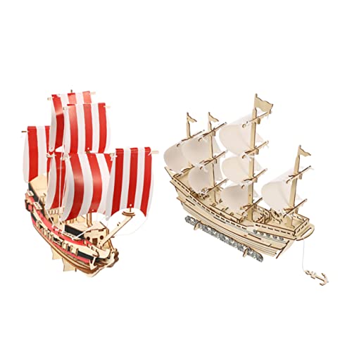 Toyvian 2 Sätze 3D-segelpuzzle 3D-Segelschiff-Puzzle- Basteln Für Erwachsene Zusammengebautes Spielzeugmodell Modellboote Zum Bauen Für Erwachsene Rätsel Für Erwachsene Holz Toyvian 2 Sätze 3D-segelpuzzle 3D-Segelschiff-Puzzle- Basteln Für Erwachsene Zusammengebautes Spielzeugmodell Modellboote Zum Bauen Für Erwachsene Rätsel Für Erwachsene Holz von Toyvian