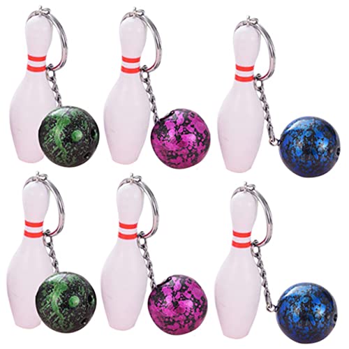 Toyvian 2 Sätze Bowling Schlüsselanhänger Teiliges Pendant Mitgebsel Für Kindergeburtstage Zur Dekoration Von Taschen Geldbörsen Oder Autos 6 Stück * 2 Toyvian 2 Sätze Bowling Schlüsselanhänger Teiliges Pendant Mitgebsel Für Kindergeburtstage Zur Dekoration Von Taschen Geldbörsen Oder Autos 6 Stück * 2 von Toyvian
