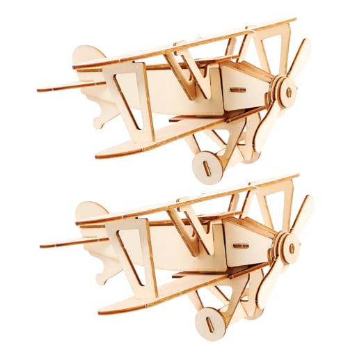 Toyvian 2 Sätze DIY Holzflugzeug Puzzle Modell für Handgefertigtes Sicheres und Dekoratives Holzspielzeug Teiliges für Kreative Bastelstunden Toyvian 2 Sätze DIY Holzflugzeug Puzzle Modell für Handgefertigtes Sicheres und Dekoratives Holzspielzeug Teiliges für Kreative Bastelstunden von Toyvian