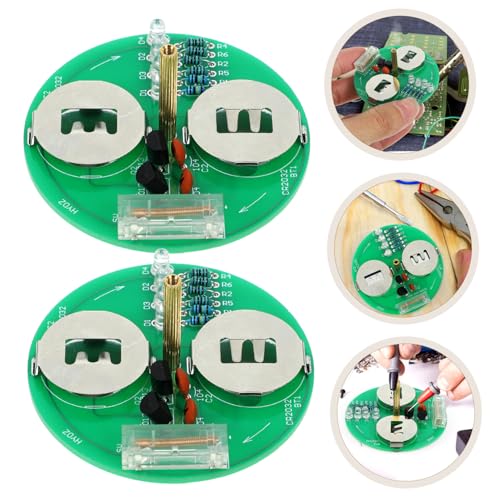 Toyvian 2 Sätze Elektronisches Gyroskop Löten Übungskit DIY Bausatz Klein Leicht Tragbar Elektronik Lernspielzeug für Anfänger und Hobby Bastler als und Trainingskit von Toyvian