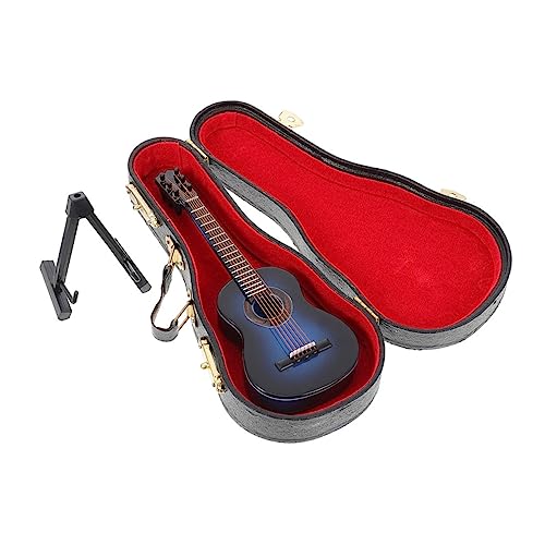 Toyvian 2 Sätze Gitarrenmodell Vintage Gitarrenfiguren winzige Gitarre Musikinstrumente Spielzeug Mini-Gitarren-Dekor Miniatur-Landschaftsstütze Saxophon kleine Gitarre Ornamente schmücken von Toyvian