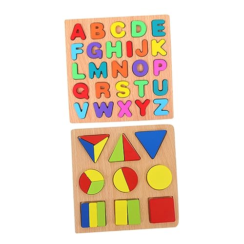 Toyvian 2 Sätze Holzspielzeug Geometrisches Formen Puzzle für Lernspielzeug Farben Formen Toyvian 2 Sätze Holzspielzeug Geometrisches Formen Puzzle für Lernspielzeug Farben Formen von Toyvian