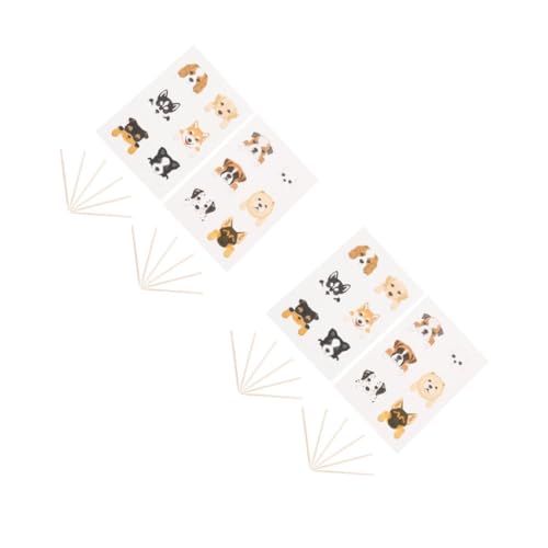 Toyvian 2 Sätze Hund Kucheneinsatz Gastgeschenke Für Hunde Hundegeburtstagsstütze Dekoration Für Hundemottopartys Geburtstag Des Hundes Hund Kuchen Kuchendeckel Papier 36 Stücke * 2 von Toyvian