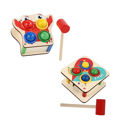 Toyvian 2 Sätze Klopftisch Farberkennungsspiel Lernspielzeug Blockieren Klopfendes Farbkognitives Kindergarten-Mallet- Colorful Hölzern Toyvian 2 Sätze Klopftisch Farberkennungsspiel Lernspielzeug Blockieren Klopfendes Farbkognitives Kindergarten-Mallet- Colorful Hölzern von Toyvian