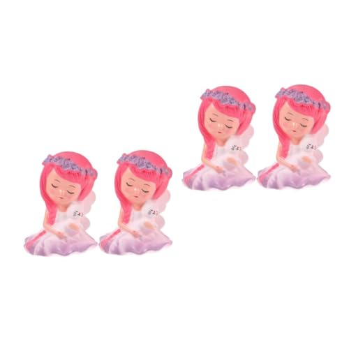 Toyvian 2 Sätze Kranz Mädchen Figur Fee Kuchendekorationen Willkommen Tabletop-mädchenfigur Geburtstagstorte Origination Figur Eines Kleinen Mädchens 2 Stück * 2 von Toyvian