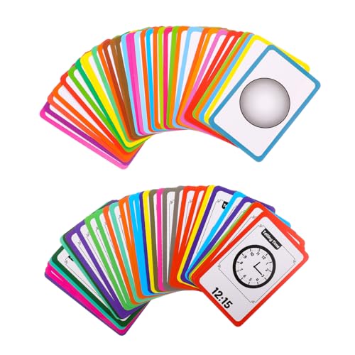 Toyvian 2 Sätze Lernkarten für Bunten Formen Zeitkonzept Pädagogisches Zubehör aus Beschichtetem Papier für Kreative Lernspiele und Eltern Junge Mädchen Aktivitäten Toyvian 2 Sätze Lernkarten für Bunten Formen Zeitkonzept Pädagogisches Zubehör aus Beschichtetem Papier für Kreative Lernspiele und Eltern Junge Mädchen Aktivitäten von Toyvian