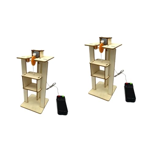 Toyvian 2 Sätze Materialien Für Die Herstellung Von Aufzügen DIY Fahrstuhl Spielzeug Aufzug Spielzeug Für Kinder Holzaufzug Kinderspielzeug Lernspielzeug Hölzern Metallteile Schüler Modell Toyvian 2 Sätze Materialien Für Die Herstellung Von Aufzügen DIY Fahrstuhl Spielzeug Aufzug Spielzeug Für Kinder Holzaufzug Kinderspielzeug Lernspielzeug Hölzern Metallteile Schüler Modell von Toyvian