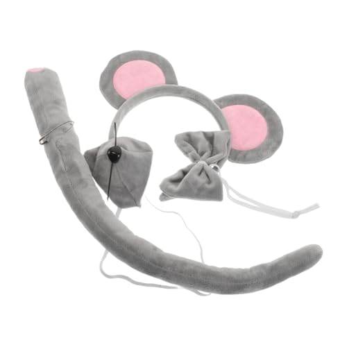 Toyvian 2 Sätze Maus Kostüm Set Weiche Graue Mäuseohren Haarreifen Nase und Fliege Leichtes Wiederverwendbares Tierkostüm Zubehör für Halloween Karneval Tierparty Toyvian 2 Sätze Maus Kostüm Set Weiche Graue Mäuseohren Haarreifen Nase und Fliege Leichtes Wiederverwendbares Tierkostüm Zubehör für Halloween Karneval Tierparty von Toyvian