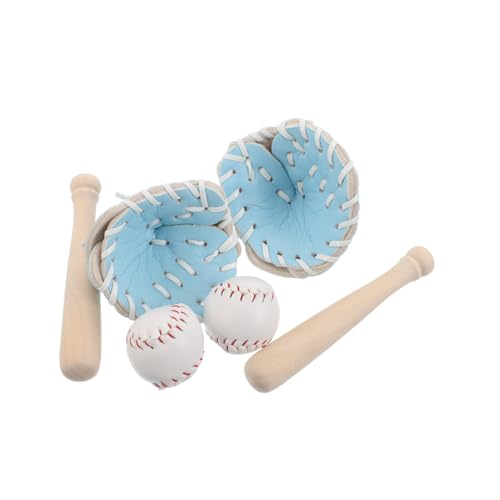 Toyvian 2 Sätze Mini Baseball Mini-Baseball- Kleines Hauszubehör Sportzubehör Für Puppenstuben Sport Holz von Toyvian