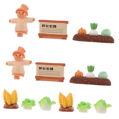 Toyvian 2 Sätze Miniatur Bauernhof Dekoration DIY mit Kürbis Vogelscheuche und Detailgetreues Farm Modell für Tisch Dekoration Puppenhaus und Lernspielzeug Toyvian 2 Sätze Miniatur Bauernhof Dekoration DIY mit Kürbis Vogelscheuche und Detailgetreues Farm Modell für Tisch Dekoration Puppenhaus und Lernspielzeug von Toyvian