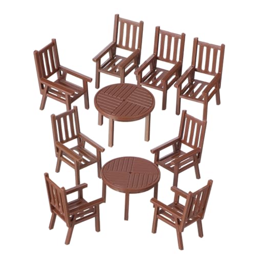 Toyvian 2 Sätze Miniatur Tisch Stuhl Set Vorassembliert Realistisch für Puppenhaus Dekoration Micro Landschaft Modellbau Zubehör für Bastelprojekte Toyvian 2 Sätze Miniatur Tisch Stuhl Set Vorassembliert Realistisch für Puppenhaus Dekoration Micro Landschaft Modellbau Zubehör für Bastelprojekte von Toyvian