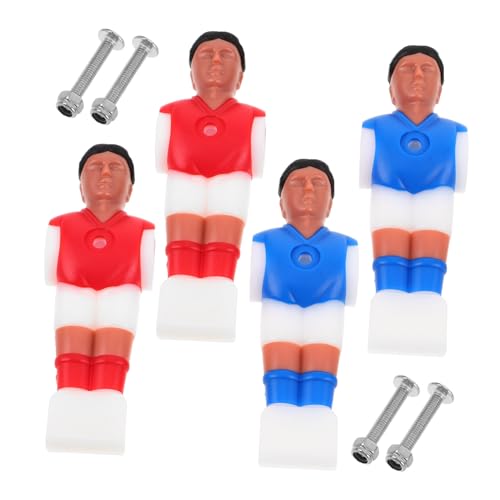 Toyvian 2 Sätze Miniatur Tischfußball Figuren Präzise Gestaltete Ersatzspieler aus Kunststoff Realistische Fußballspieler für Kompakte Kickertische Zubehör für Heim und Bürospielspaß von Toyvian
