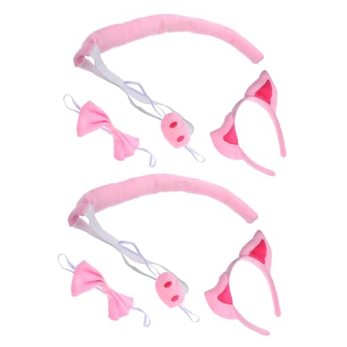 Toyvian 2 Sätze Niedliches Schweineohr Haarreif Tierohren Stirnband Leicht Tragebar Für Halloween Geburtstagsfeier Cosplay Party Zubehör von Toyvian