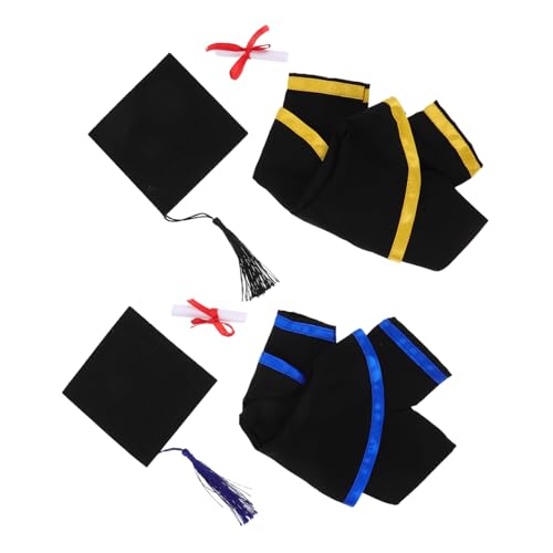 Toyvian 2 Sätze Plüschbär Outfit mit Abnehmbaren Doktorhut Kleid und Zertifikat für Abschlussfeier Vielseitig für Verschiedene Bärengrößen Toyvian 2 Sätze Plüschbär Outfit mit Abnehmbaren Doktorhut Kleid und Zertifikat für Abschlussfeier Vielseitig für Verschiedene Bärengrößen von Toyvian