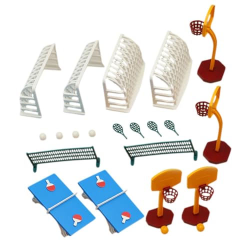 Toyvian Szenen-kit 2 Sets Miniatur-Basketball-Pong-ständer Für Puppenhaus von Toyvian