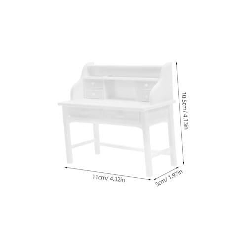 Toyvian 2 Sätze Realistische Öffnbare Schubladen Schreibtisch und Stuhl Weiß Miniatur Tisch für Rollenspiele Schulaktivitäten und Familienspiele Toyvian 2 Sätze Realistische Öffnbare Schubladen Schreibtisch und Stuhl Weiß Miniatur Tisch für Rollenspiele Schulaktivitäten und Familienspiele von Toyvian