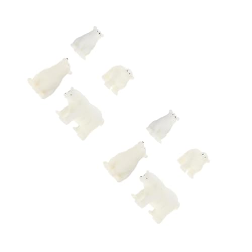 Toyvian 2 Sätze Realistische Tierfiguren Dekorative Desktop Ornamente Für Lernspielzeug Für Mikrolandschaften Und Wohnaccessoires 4 Stücke * 2 von Toyvian