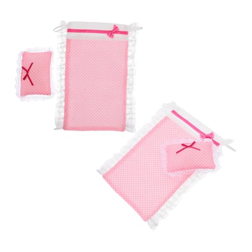 Toyvian 2 Sätze Satz Puppenhausbettwäsche Puppenhaus Bettwäsche Puppen Schlafset Puppen Bettdecke Bettwäsche Set Puppen Mini Bettwäsche Mini-Bettzubehör Puppenbettwäschezubehör Stoff Rosa Toyvian 2 Sätze Satz Puppenhausbettwäsche Puppenhaus Bettwäsche Puppen Schlafset Puppen Bettdecke Bettwäsche Set Puppen Mini Bettwäsche Mini-Bettzubehör Puppenbettwäschezubehör Stoff Rosa von Toyvian