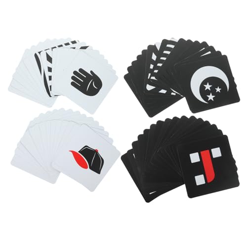 Toyvian Sensorisches Spielzeug Für Babys Von 3–6 Monaten Babyspielzeug Von 0–6 Monaten Schwarz-weiße Babykarten Für Die Entwicklung des Säuglings Toyvian Sensorisches Spielzeug Für Babys Von 3–6 Monaten Babyspielzeug Von 0–6 Monaten Schwarz-weiße Babykarten Für Die Entwicklung des Säuglings von Toyvian