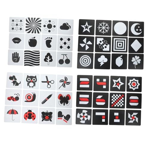 Toyvian 2sätze Hochkontrastierende Lernkarten Schwarz-weiß Visuelle Für Neugeborene Monate Montessori Spielzeug Praktische Flashcards Visuellen Entwicklung Toyvian 2sätze Hochkontrastierende Lernkarten Schwarz-weiß Visuelle Für Neugeborene Monate Montessori Spielzeug Praktische Flashcards Visuellen Entwicklung von Toyvian