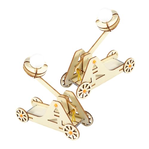 Toyvian 2 Sätze Trebuchet Kit aus Natürlichem Holz Stem Lernspielzeug für DIY Modell für Physik Ingenieurwesen und Interaktive Wissenschaftsprojekte von Toyvian