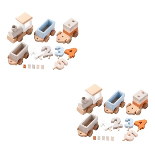 Toyvian 2 Sätze Zug Zahlenspielzeug Eisenbahnspielzeug Aus Holz Spielzeugzug Für Kleinkinder Lernspielzeug Für Frühpädagogisches Light Brown Hölzern Toyvian 2 Sätze Zug Zahlenspielzeug Eisenbahnspielzeug Aus Holz Spielzeugzug Für Kleinkinder Lernspielzeug Für Frühpädagogisches Light Brown Hölzern von Toyvian