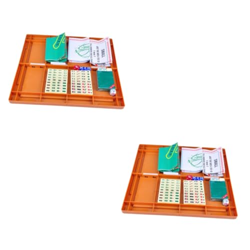 Toyvian 2 Sätze tragbarer Mahjong-Tisch spielzeuge draussen Zubehör China Schachbrett Reisen einstellen Abs von Toyvian