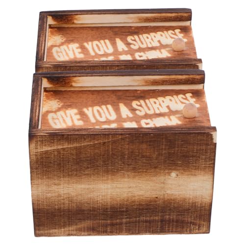 Toyvian 2 Satz Aufge Schreckt Holzkiste Witziges Zeug Gefälscht Beliebig Simulieren Trick Kleine Spinne Halloween-spinne Lustig Hölzern Brown Toyvian 2 Satz Aufge Schreckt Holzkiste Witziges Zeug Gefälscht Beliebig Simulieren Trick Kleine Spinne Halloween-spinne Lustig Hölzern Brown von Toyvian
