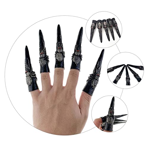 Toyvian 2 Satz Nagelset Kleidung The Hallow pferdeparty terrofier carniva nagelbild Kostüme beängstigend Nägel Halloween-Requisiten Halloween-Nagel Nagelstütze für Halloween Emulsion von Toyvian