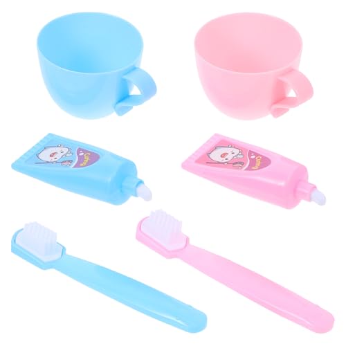 Toyvian 18 Zoll Puppenzubehör-Set – Badezimmer-Set Für Babypuppen Mit Miniaturzahnbürsten Für Fantasievolles Spielen Toyvian 18 Zoll Puppenzubehör-Set – Badezimmer-Set Für Babypuppen Mit Miniaturzahnbürsten Für Fantasievolles Spielen von Toyvian