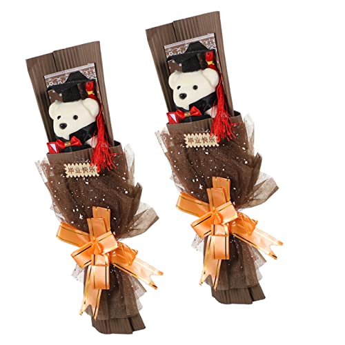 Toyvian 2 Stck Abschluss Bär Puppenstrauß Teilig Cartoon Doktor Bär Stofftier Bouquet Partydeko für Abschlussfeier Kuscheltiere für Kleine Schüler und Abschiedsgeschenke Toyvian 2 Stck Abschluss Bär Puppenstrauß Teilig Cartoon Doktor Bär Stofftier Bouquet Partydeko für Abschlussfeier Kuscheltiere für Kleine Schüler und Abschiedsgeschenke von Toyvian