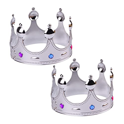 Toyvian 2 Stk Halloween-partygeschenke Halloween-könig Halloween-prinzessin Gold Krone König Kronen Für Männer Goldene K?nigskrone König Faschingskrone Königin Krone Bilden Schmücken von Toyvian