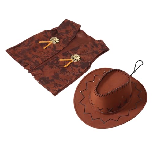 Toyvian 2 Stk. Jeans Themenkleid Cowboyhüte Und Weste Cowboy-verkleidung Für Jungen Western Cowboy Dressup Halloween-cowboy-kostüm Halloween Cowboy -kostüm Für Jungen Bauernhutkostüm Stoff Toyvian 2 Stk. Jeans Themenkleid Cowboyhüte Und Weste Cowboy-verkleidung Für Jungen Western Cowboy Dressup Halloween-cowboy-kostüm Halloween Cowboy -kostüm Für Jungen Bauernhutkostüm Stoff von Toyvian