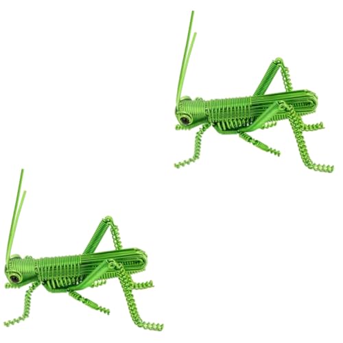 Toyvian 2stücke Realistische Aluminium-insektenfigur Dekorative Heuschrecken-Figur Für Schreibtisch Und Home-Decor Langlebig Und Kunstvoll Für Und Anlässe Toyvian 2stücke Realistische Aluminium-insektenfigur Dekorative Heuschrecken-Figur Für Schreibtisch Und Home-Decor Langlebig Und Kunstvoll Für Und Anlässe von Toyvian
