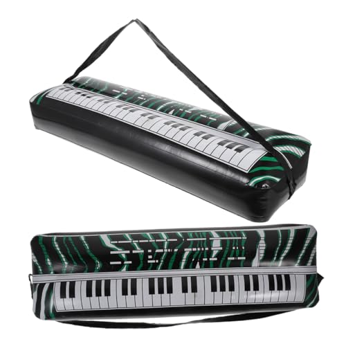 Toyvian 2 Stück Aufblasbare Elektronische Tastatur Gitarre Sprengen Tanzflächen-Requisiten Für Hochzeit Karaoke-partydekorationen Aufblasbare Gitarre Aufblasbare Bassgitarre PVC von Toyvian