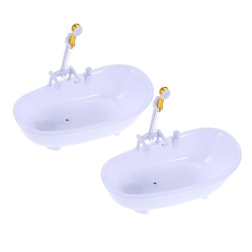 Toyvian 2 Stück Badewerkzeug badewannenspielzeug kinderbadewanne Sprühende Spielzeugbadewanne badspielzeuge kunststoffwanne fusswanne für Pool Puppenbadewanne Puppenduschbecken Weiß Toyvian 2 Stück Badewerkzeug badewannenspielzeug kinderbadewanne Sprühende Spielzeugbadewanne badspielzeuge kunststoffwanne fusswanne für Pool Puppenbadewanne Puppenduschbecken Weiß von Toyvian