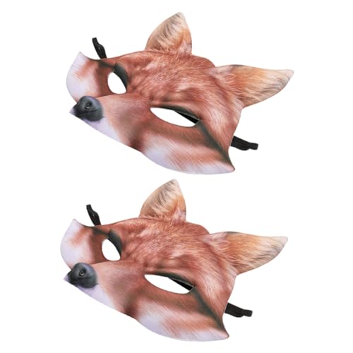 Toyvian 2 Stück Cosplay Fuchsmaske Simulation Pelzige Textur Fuchsmaske Kostümmaske Tier Cosplay Maske Halloween Cosplay Maske Maskerade Masken Toyvian 2 Stück Cosplay Fuchsmaske Simulation Pelzige Textur Fuchsmaske Kostümmaske Tier Cosplay Maske Halloween Cosplay Maske Maskerade Masken von Toyvian