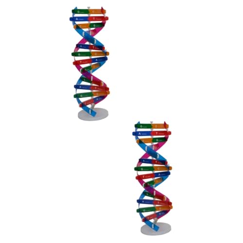 Toyvian 2 Stück DIY DNA Doppelhelix Modell Bausatz Wissenschaftliches Experiment Werkzeug Pädagogisches Lernspielzeug für Schule Kreatives Lehrmaterial Toyvian 2 Stück DIY DNA Doppelhelix Modell Bausatz Wissenschaftliches Experiment Werkzeug Pädagogisches Lernspielzeug für Schule Kreatives Lehrmaterial von Toyvian