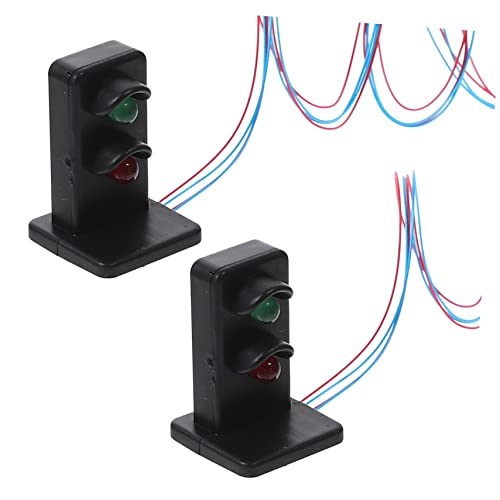 Toyvian 2 Stück DIY Verkehrslicht für Sandtisch Dekoration für Modellbahnanlagen Schulprojekte und Puppenhäuser Toyvian 2 Stück DIY Verkehrslicht für Sandtisch Dekoration für Modellbahnanlagen Schulprojekte und Puppenhäuser von Toyvian