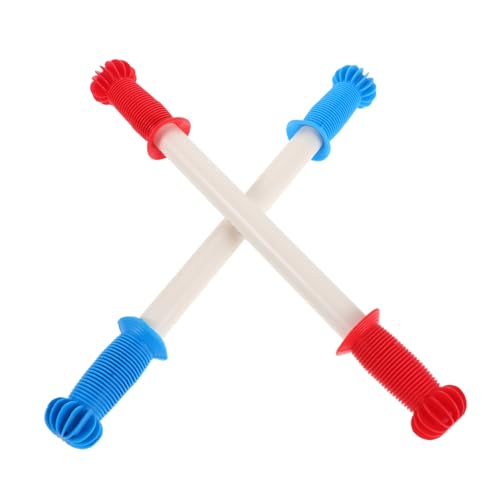 Toyvian 2 Stück Ergonomische Weiche Kunststoff Griffe für Schaukelpferde Kompatibel Bunte Ersatz Threaded Handles Sicherer Halt für Junge Mädchen und Kleinkinder DIY Spielzeugzubehör von Toyvian