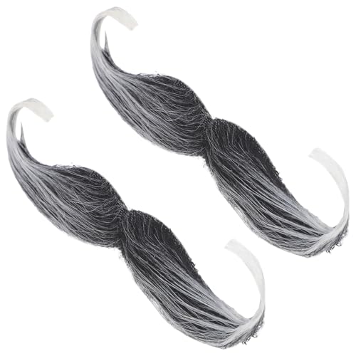 Toyvian 2 Stück Falscher Bart für Männer, Realistischer Schnurrbart, Halloween-Party-Requisiten, Schwarz, 13x4cm, Wiederverwendbar Toyvian 2 Stück Falscher Bart für Männer, Realistischer Schnurrbart, Halloween-Party-Requisiten, Schwarz, 13x4cm, Wiederverwendbar von Toyvian