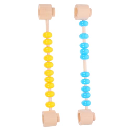 Toyvian 2 Stück Farbige Abacus für Pädagogisches Zählspielzeug für Jährige DIY Busy Board mit Natürlichen Materialien für Mathe Lernspiele und Sensorische Entwicklung Toyvian 2 Stück Farbige Abacus für Pädagogisches Zählspielzeug für Jährige DIY Busy Board mit Natürlichen Materialien für Mathe Lernspiele und Sensorische Entwicklung von Toyvian