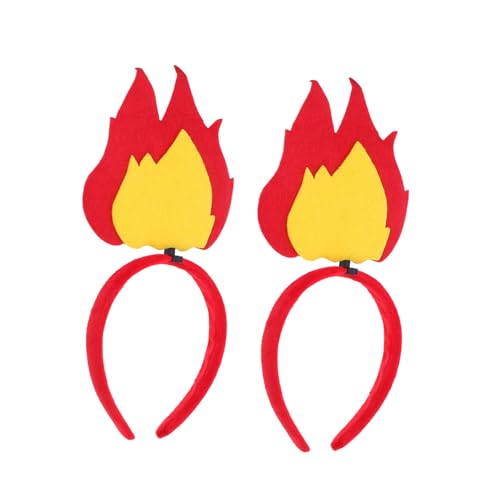 Toyvian 2 Stück Feuer Haarband Einzigartiges Halloween Flammen Design für Kostümpartys und Karneval Leicht und Bequem Perfektes Zubehör für Frauen Toyvian 2 Stück Feuer Haarband Einzigartiges Halloween Flammen Design für Kostümpartys und Karneval Leicht und Bequem Perfektes Zubehör für Frauen von Toyvian