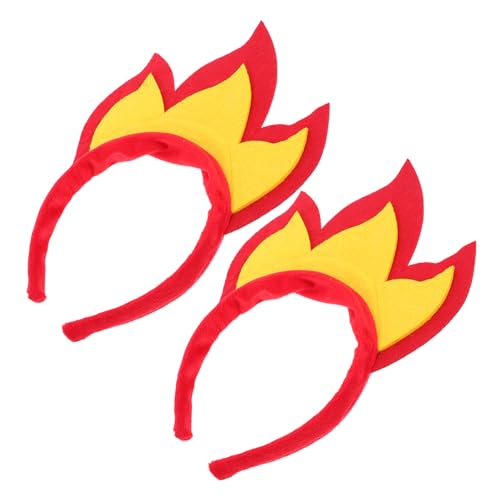 Toyvian 2 Stück Feuerkopfband aus Weichem Filz Auffällige Flammen Haarreifen für Halloween Karneval Rave und Cosplay Events Leicht und Bequem für Stundenlangen Tragekomfort Toyvian 2 Stück Feuerkopfband aus Weichem Filz Auffällige Flammen Haarreifen für Halloween Karneval Rave und Cosplay Events Leicht und Bequem für Stundenlangen Tragekomfort von Toyvian